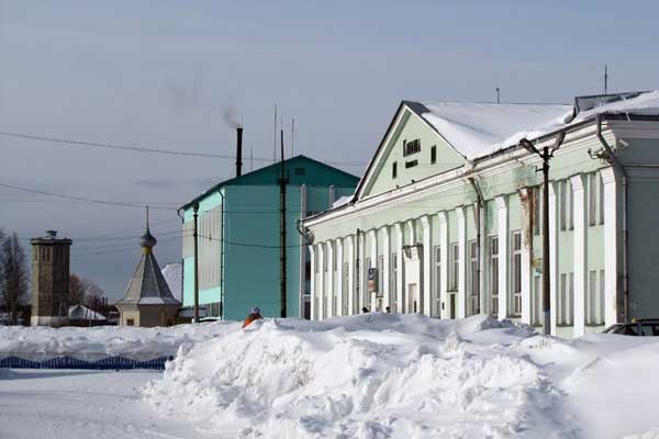 Фотография. Не кликабельно. Морозное ясное утро на станции Коноша.