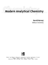 Modern Analytical Chemistry — обложка книги.