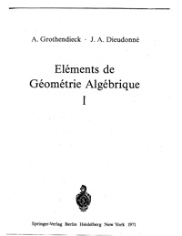 Elements de Geometrie Algebrique — обложка книги.