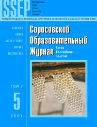 Соросовский образовательный журнал, 2001, №5 — обложка журнала.