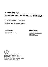 Methods of modern mathematical physics. 1: functional analysis — обложка книги.