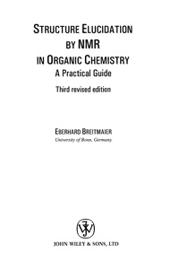 Structure Elusidation by NMR in Organic Chemistry — обложка книги.