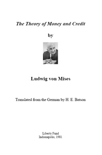 The Theory of Money and Credit — обложка книги.