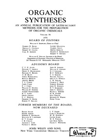 Organic syntheses. V. 58 — обложка книги.