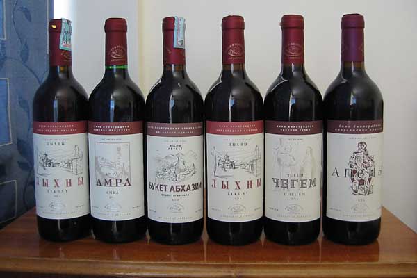 Среди благородных вин абхазские пользуются большим спросом.