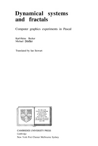 Dynamical systems and fractals — обложка книги.