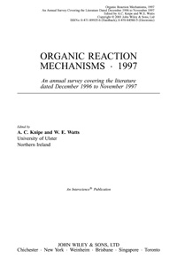 Organic Reactions Mechanisms — обложка книги.