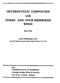 Heterocyclic Compounds with Three- and Four-membered Rings. Part Two — обложка книги.