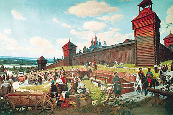 По последнему слову военной техники возводилась Харьковская крепость.