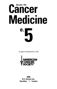 Cancer medicine — обложка книги.