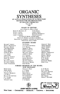 Organic syntheses. V. 69, 1990 — обложка книги.