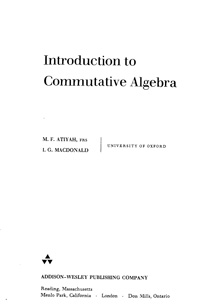 Introduction to Commutative Algebra — обложка книги.