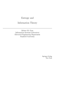 Entropy and information theory — обложка книги.