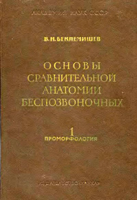 Основы сравнительной анатомии беспозвоночных. Проморфология — обложка книги.