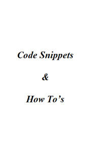 Code Snippets & How To’s — обложка книги.