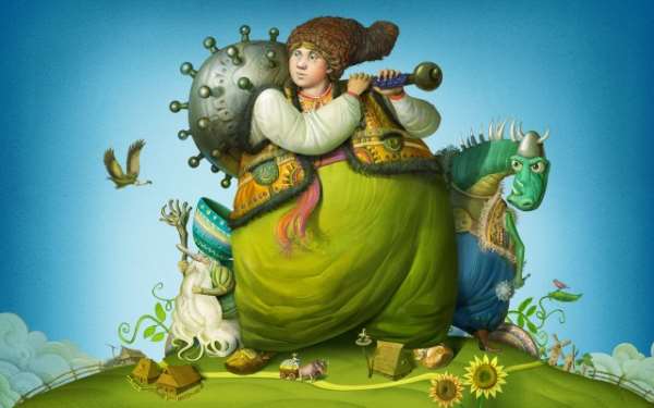 Фотография. Не кликабельно. Украинская народная сказка «Котигорошко»