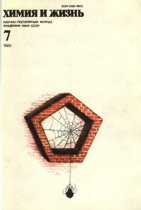 Химия и жизнь №07/1989 — обложка журнала.