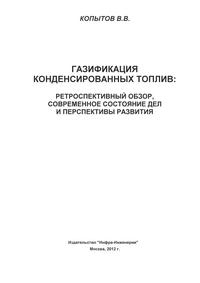 Газификация конденсированных топлив: ретроспективный обзор, современное состояние дел и перспективы развития (сокращенная версия) — обложка книги.