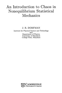 An Introduction to chaos in nonequilibrium statistical mechanics — обложка книги.