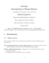 Introduction to plasma physics — обложка книги.