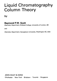 Liqid Chromatography Column Theory — обложка книги.