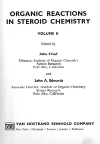 Organic Reactions in Steroid Chemistry. Volume 2 — обложка книги.