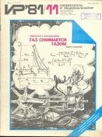 Изобретатель и рационализатор №11/1981 — обложка журнала.