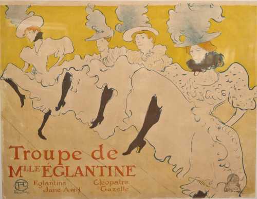 Тулуз-Лотрек – завсегдатай парижских кабаре, любил изображать танцовщиц на своих полотнах.