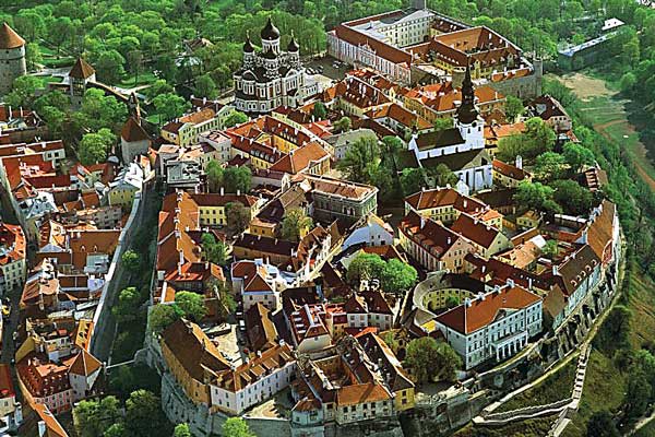 Фотография. Не кликабельно. Свою историческую архитектуру и великолепие древних памятников удалось сохранить Таллину.