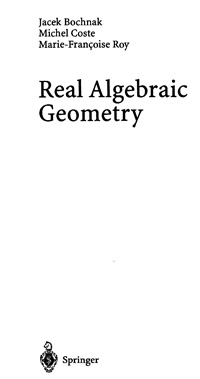 Real Algebraic Geometry — обложка книги.