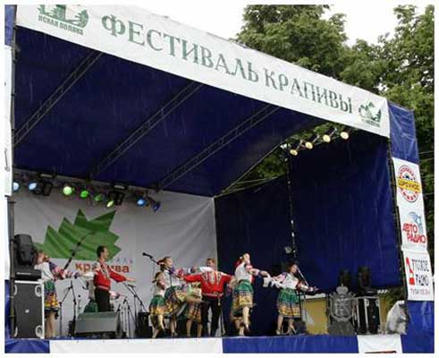 Фотография. Не кликабельно. Ежегодный международный фестиваль крапивы.