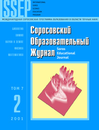 Соросовский образовательный журнал, 2001, №2 — обложка журнала.