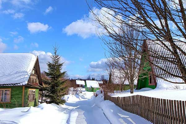 Фотография. Не кликабельно. Снежным покрывалом покрыто абсолютно всё.
