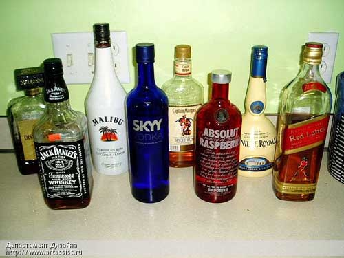 Набор алкогольной продукции.