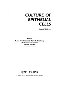 Culture of epithelial cells — обложка книги.