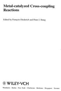 Metal-catalyzed Cross-coupling Reactions — обложка книги.