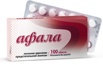 Фотография. Не кликабельно. AFALA - один из препаратов для лечения простатита.