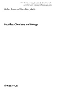 Peptides: Chemistry and Biology — обложка книги.